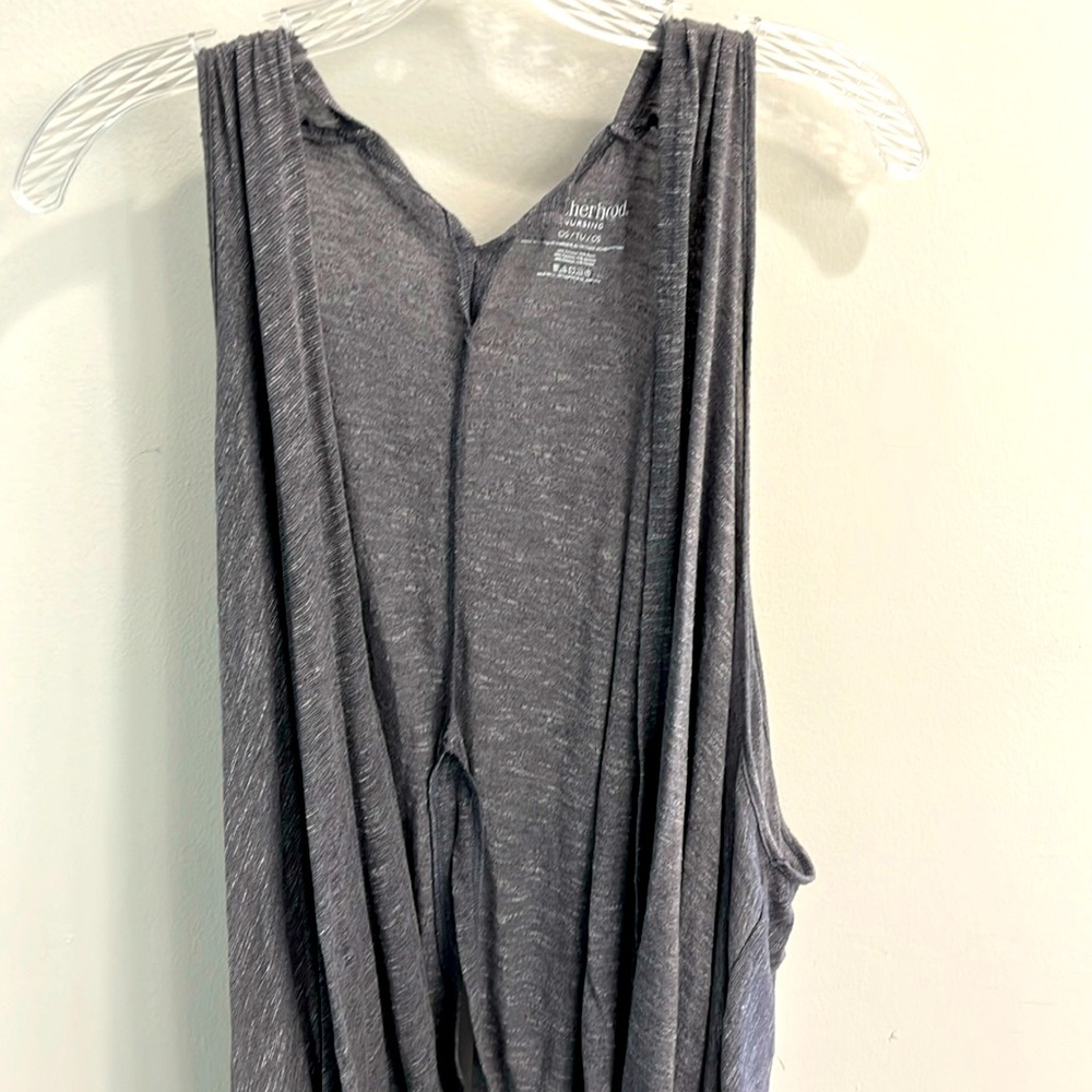 Motherhood nursing grey multi wear way vest